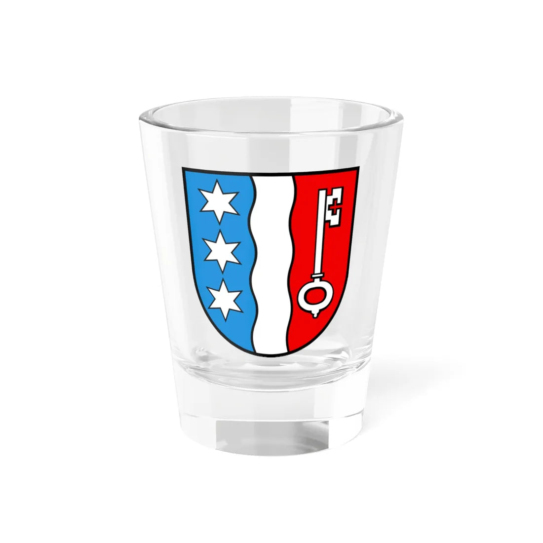 Wappen Jonen AG (Switzerland) (Coat of Arms) Shot Glass 1.5oz 1.5oz - Go Mug Yourself