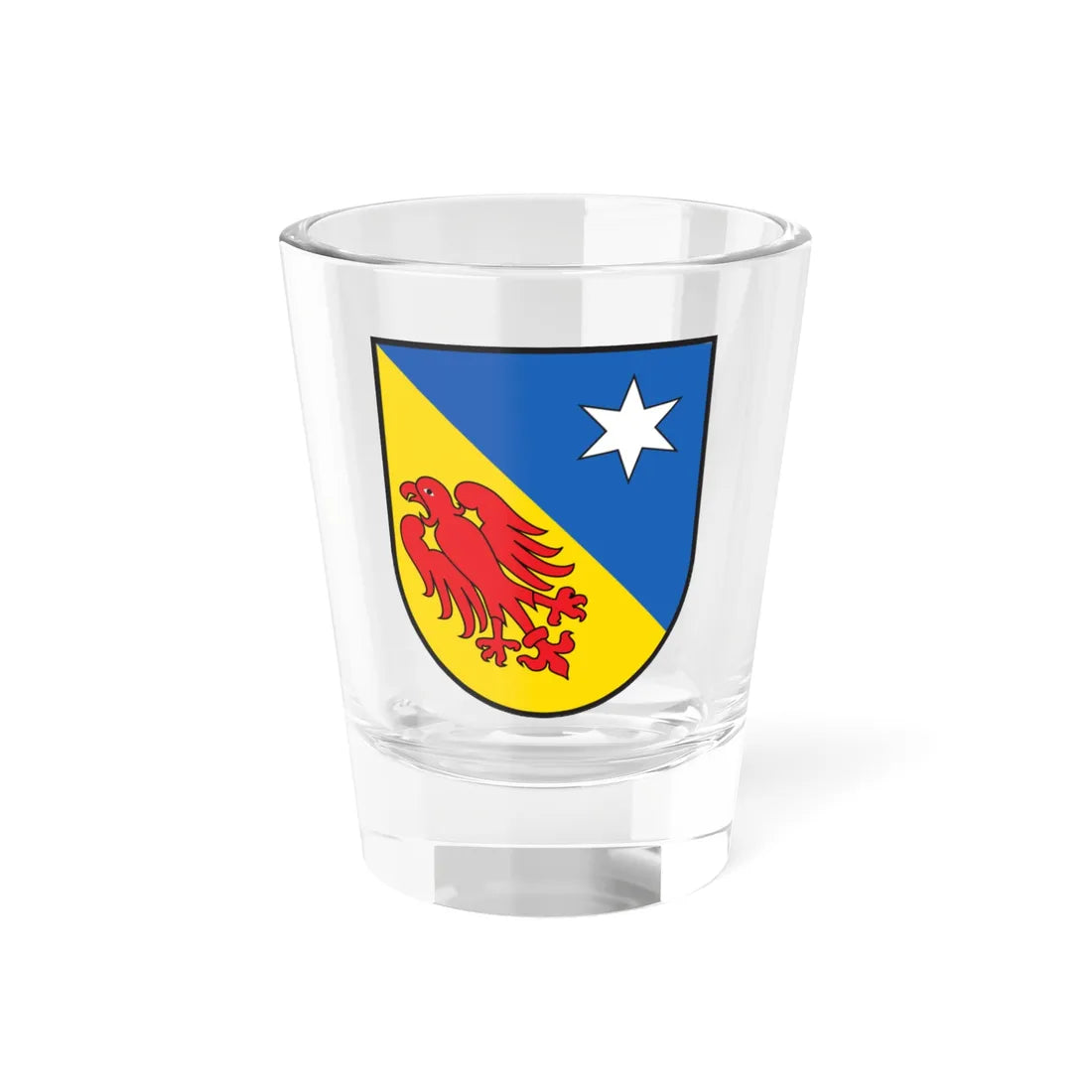 Wappen Juval (Switzerland) (Coat of Arms) Shot Glass 1.5oz 1.5oz - Go Mug Yourself