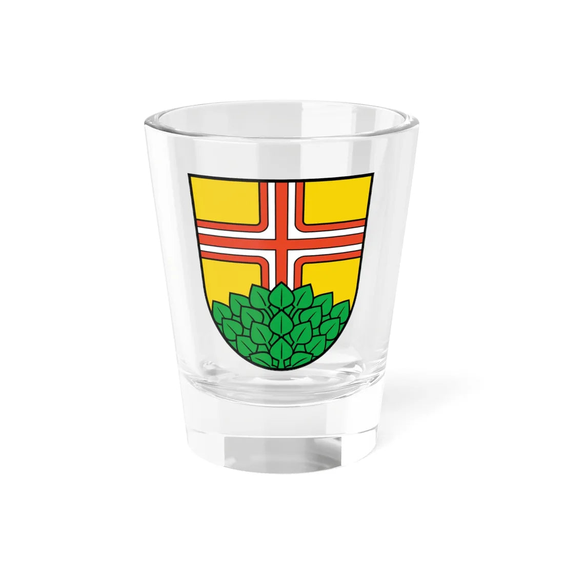 Wappen Kiekebusch (Germany) (Coat of Arms) Shot Glass 1.5oz 1.5oz - Go Mug Yourself
