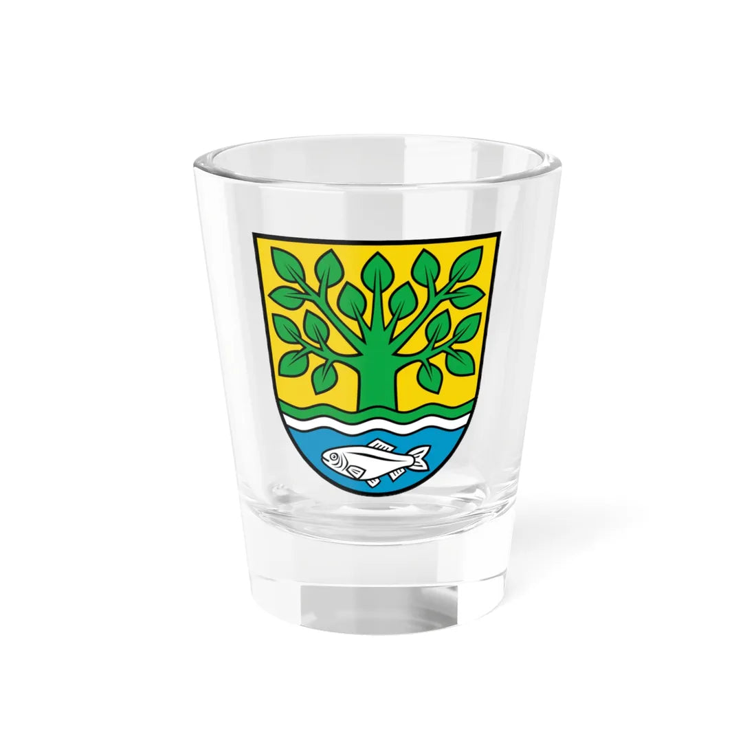 Wappen Kolkwitz (Germany) (Coat of Arms) Shot Glass 1.5oz 1.5oz - Go Mug Yourself