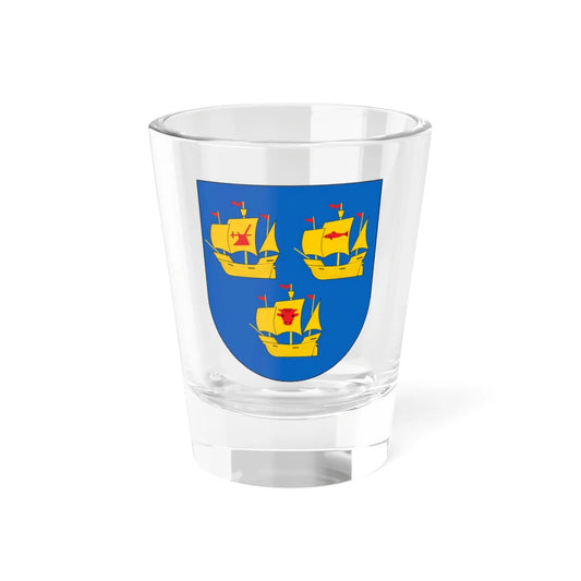 Wappen Kreis Nordfriesland (Germany) (Coat of Arms) Shot Glass 1.5oz 1.5oz - Go Mug Yourself