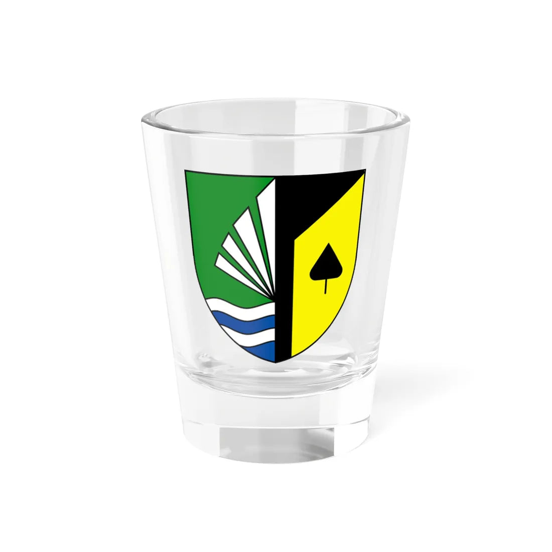Wappen Kreischa (Germany) (Coat of Arms) Shot Glass 1.5oz 1.5oz - Go Mug Yourself