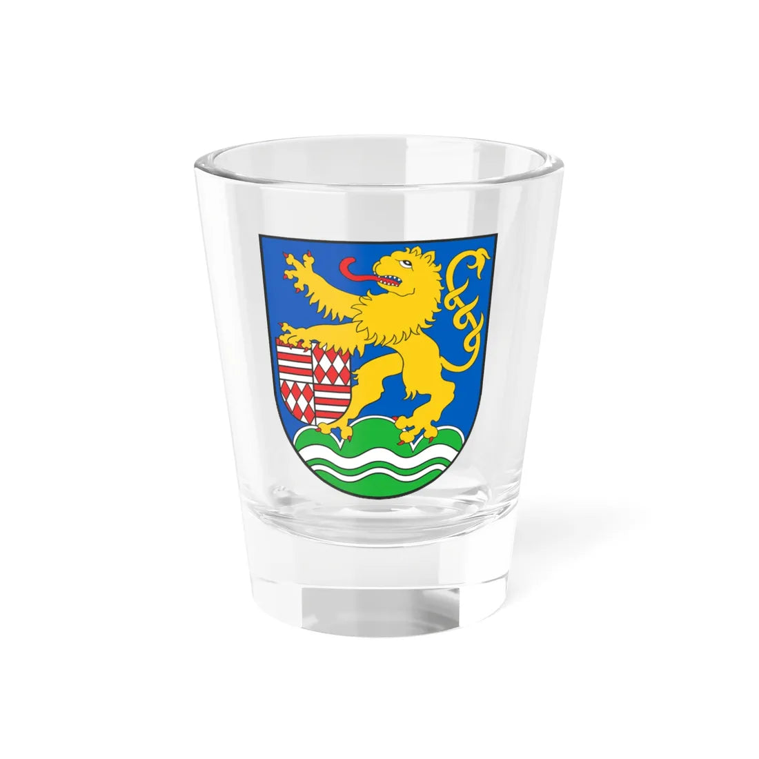 Wappen Kyffhäuserkreis (Germany) (Coat of Arms) Shot Glass 1.5oz 1.5oz - Go Mug Yourself