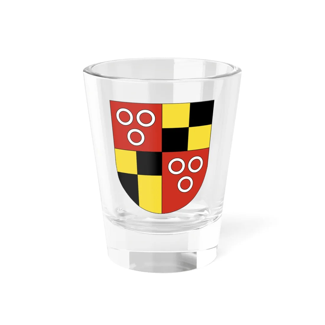 Wappen Landenberg-Greifensee (Switzerland) (Coat of Arms) Shot Glass 1.5oz 1.5oz - Go Mug Yourself