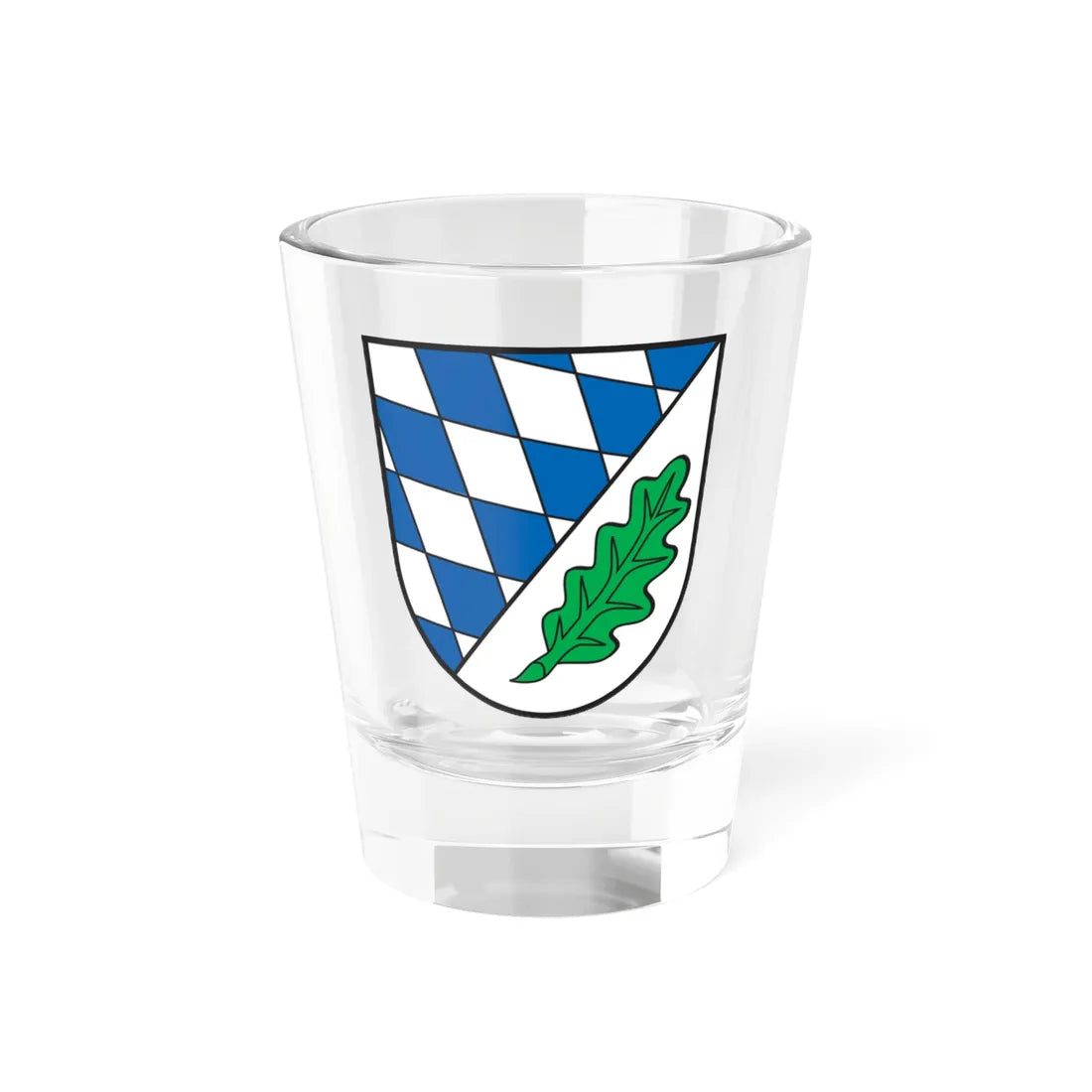Wappen Landkreis Aichach (Germany) (Coat of Arms) Shot Glass 1.5oz 1.5oz - Go Mug Yourself