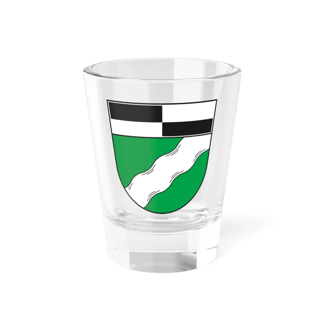 Wappen Landkreis Ansbach alt (Germany) (Coat of Arms) Shot Glass 1.5oz 1.5oz - Go Mug Yourself