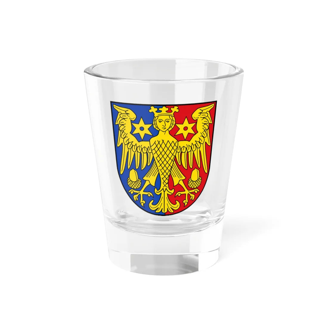 Wappen Landkreis Aurich (Germany) (Coat of Arms) Shot Glass 1.5oz 1.5oz - Go Mug Yourself