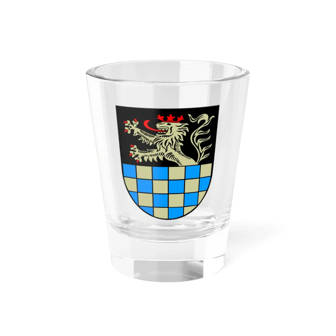 Wappen Landkreis Bad Kreuznach (Germany) (Coat of Arms) Shot Glass 1.5oz 1.5oz - Go Mug Yourself
