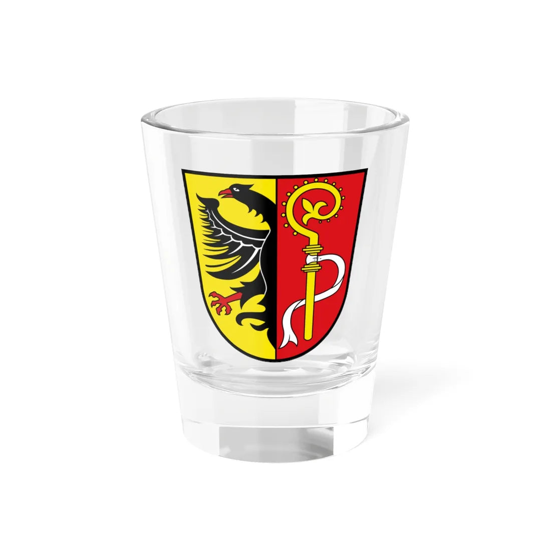 Wappen Landkreis Biberach (Germany) (Coat of Arms) Shot Glass 1.5oz 1.5oz - Go Mug Yourself