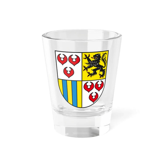 Wappen Landkreis Bitterfeld (Germany) (Coat of Arms) Shot Glass 1.5oz 1.5oz - Go Mug Yourself