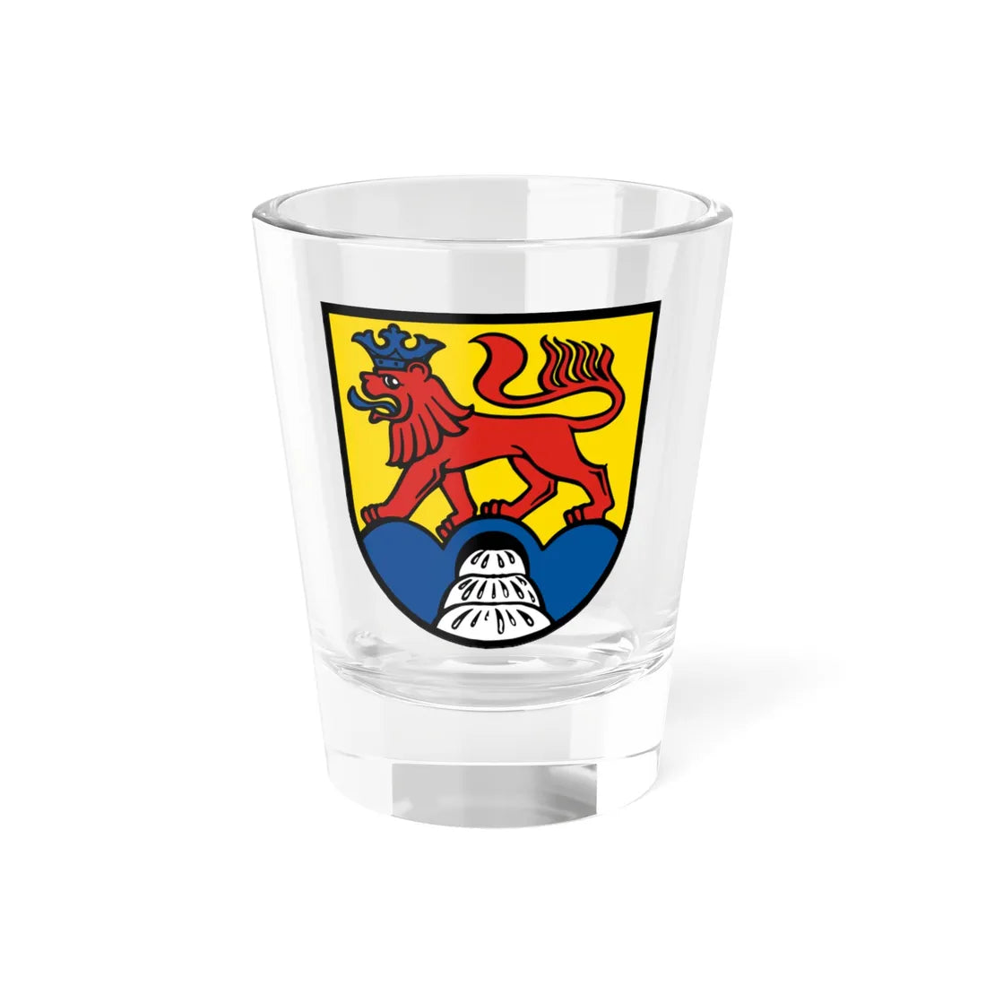 Wappen Landkreis Calw (Germany) (Coat of Arms) Shot Glass 1.5oz 1.5oz - Go Mug Yourself