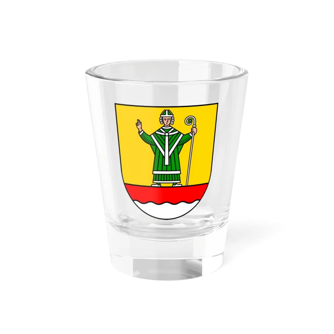 Wappen Landkreis Cuxhaven 2018 (Germany) (Coat of Arms) Shot Glass 1.5oz 1.5oz - Go Mug Yourself