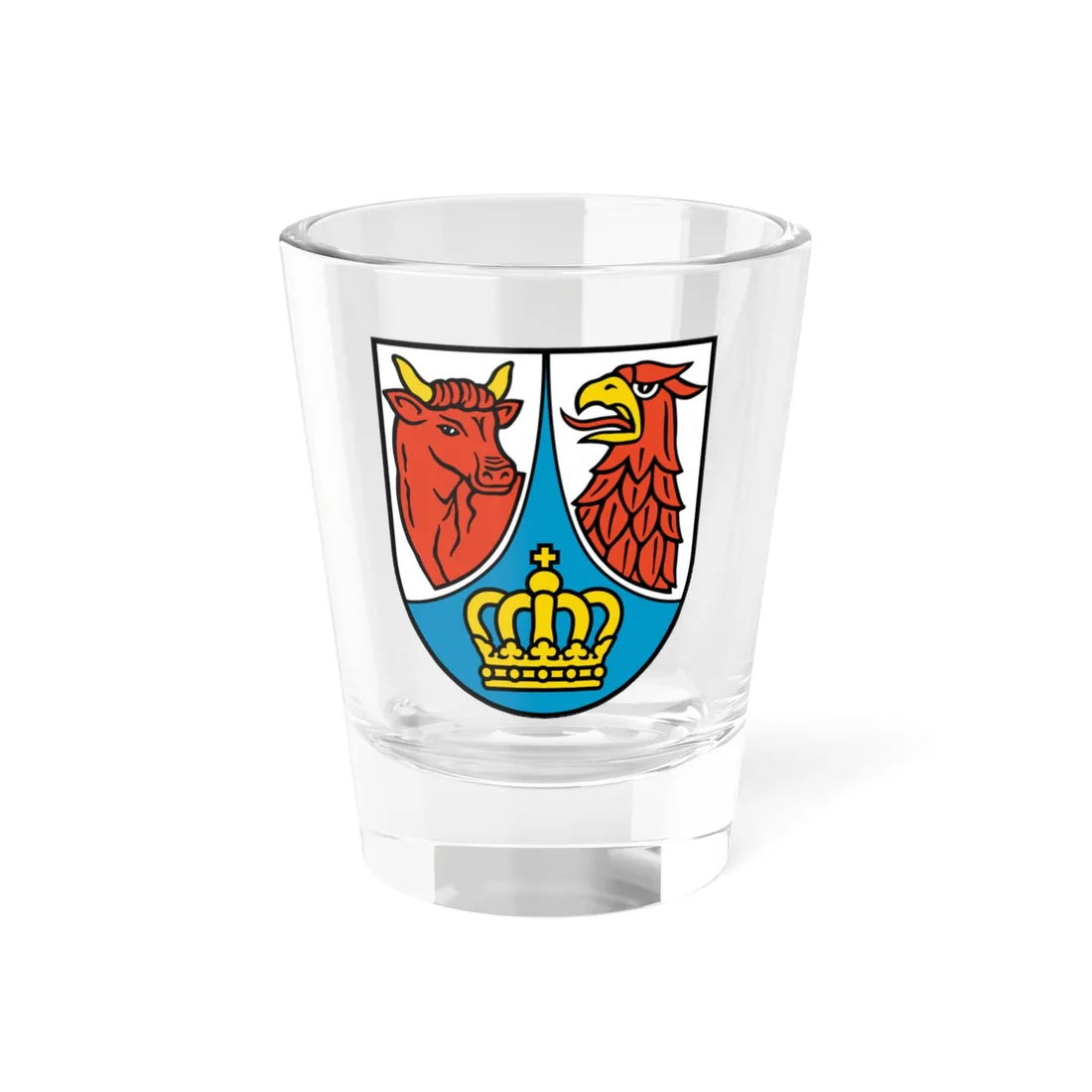 Wappen Landkreis Dahme-Spreewald (Germany) (Coat of Arms) Shot Glass 1.5oz 1.5oz - Go Mug Yourself