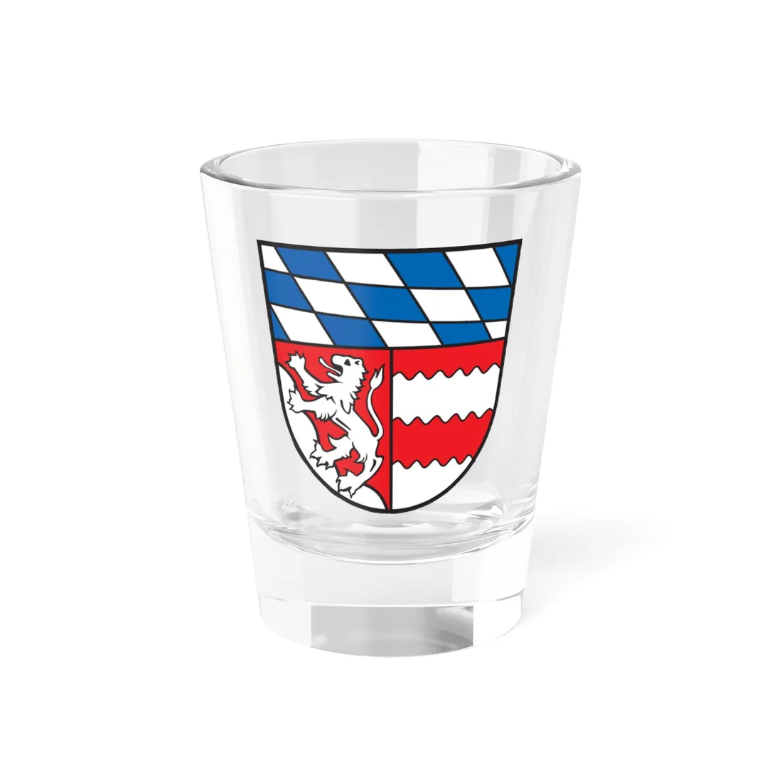 Wappen Landkreis Dingolfing-Landau (Germany) (Coat of Arms) Shot Glass 1.5oz 1.5oz - Go Mug Yourself