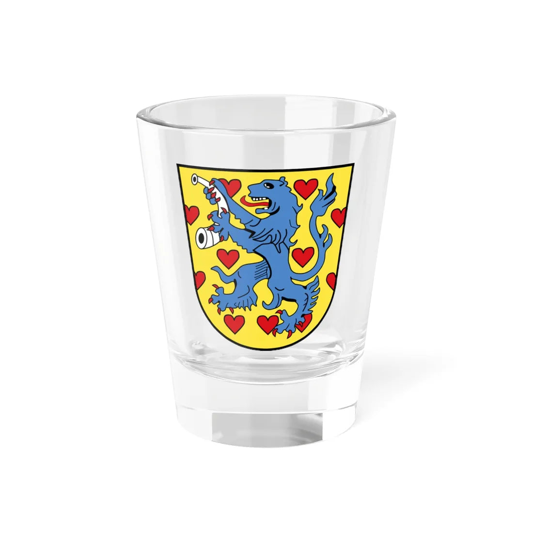 Wappen Landkreis Gifhorn (Germany) (Coat of Arms) Shot Glass 1.5oz 1.5oz - Go Mug Yourself