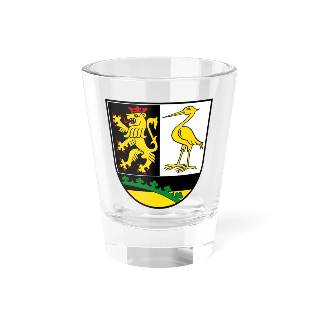 Wappen Landkreis Greiz (Germany) (Coat of Arms) Shot Glass 1.5oz 1.5oz - Go Mug Yourself