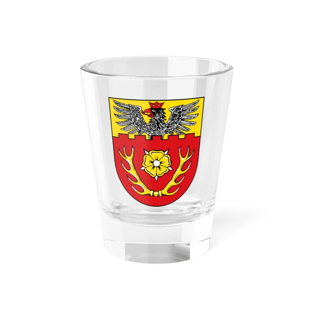 Wappen Landkreis Hildesheim (Germany) (Coat of Arms) Shot Glass 1.5oz 1.5oz - Go Mug Yourself