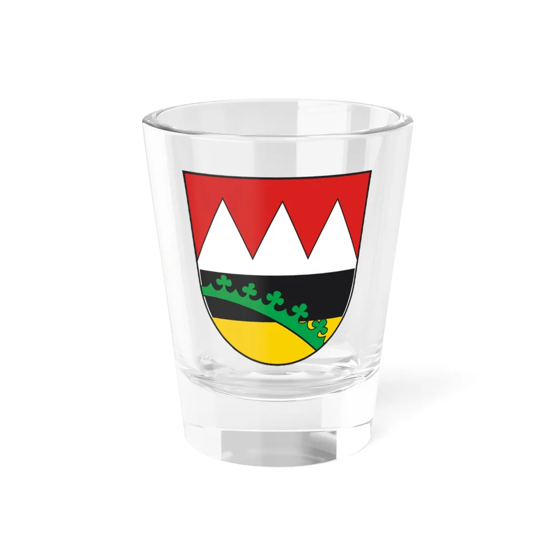 Wappen Landkreis Hofheim in Unterfranken (Germany) (Coat of Arms) Shot Glass 1.5oz 1.5oz - Go Mug Yourself