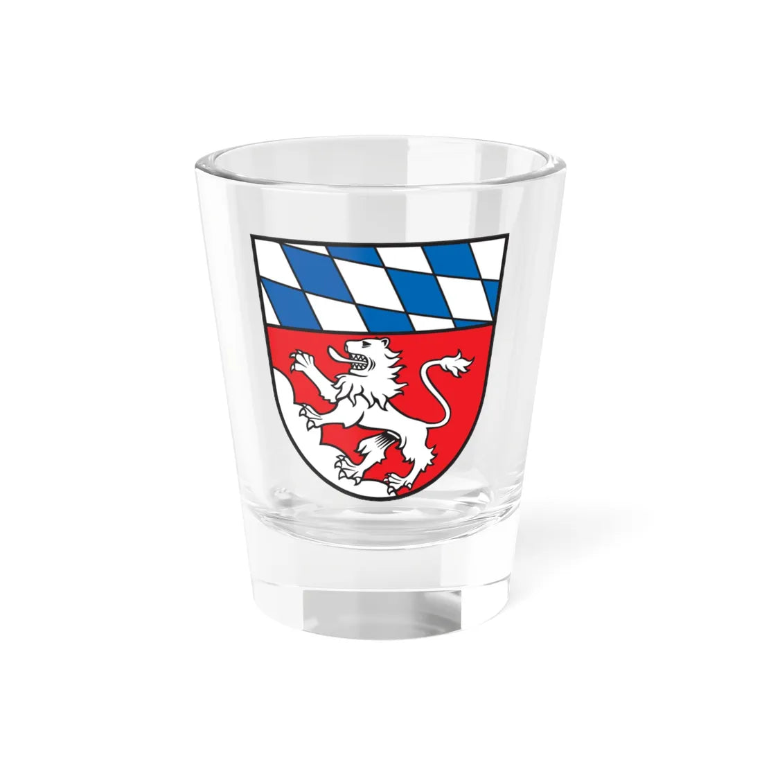 Wappen Landkreis Landau an der Isar (Germany) (Coat of Arms) Shot Glass 1.5oz 1.5oz - Go Mug Yourself