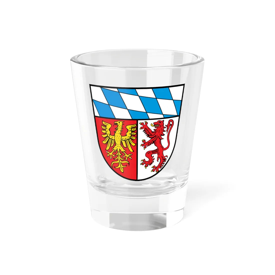 Wappen Landkreis Landsberg am Lech (Germany) (Coat of Arms) Shot Glass 1.5oz 1.5oz - Go Mug Yourself