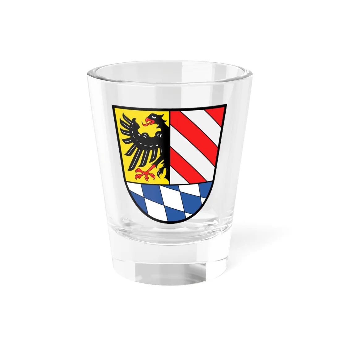 Wappen Landkreis Lauf an der Pegnitz (Germany) (Coat of Arms) Shot Glass 1.5oz 1.5oz - Go Mug Yourself