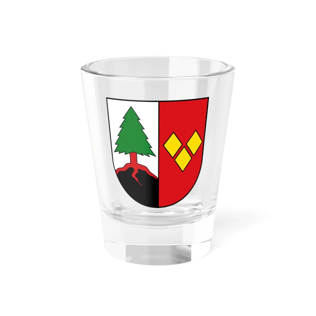Wappen Landkreis Lüchow-Dannenberg (Germany) (Coat of Arms) Shot Glass 1.5oz 1.5oz - Go Mug Yourself