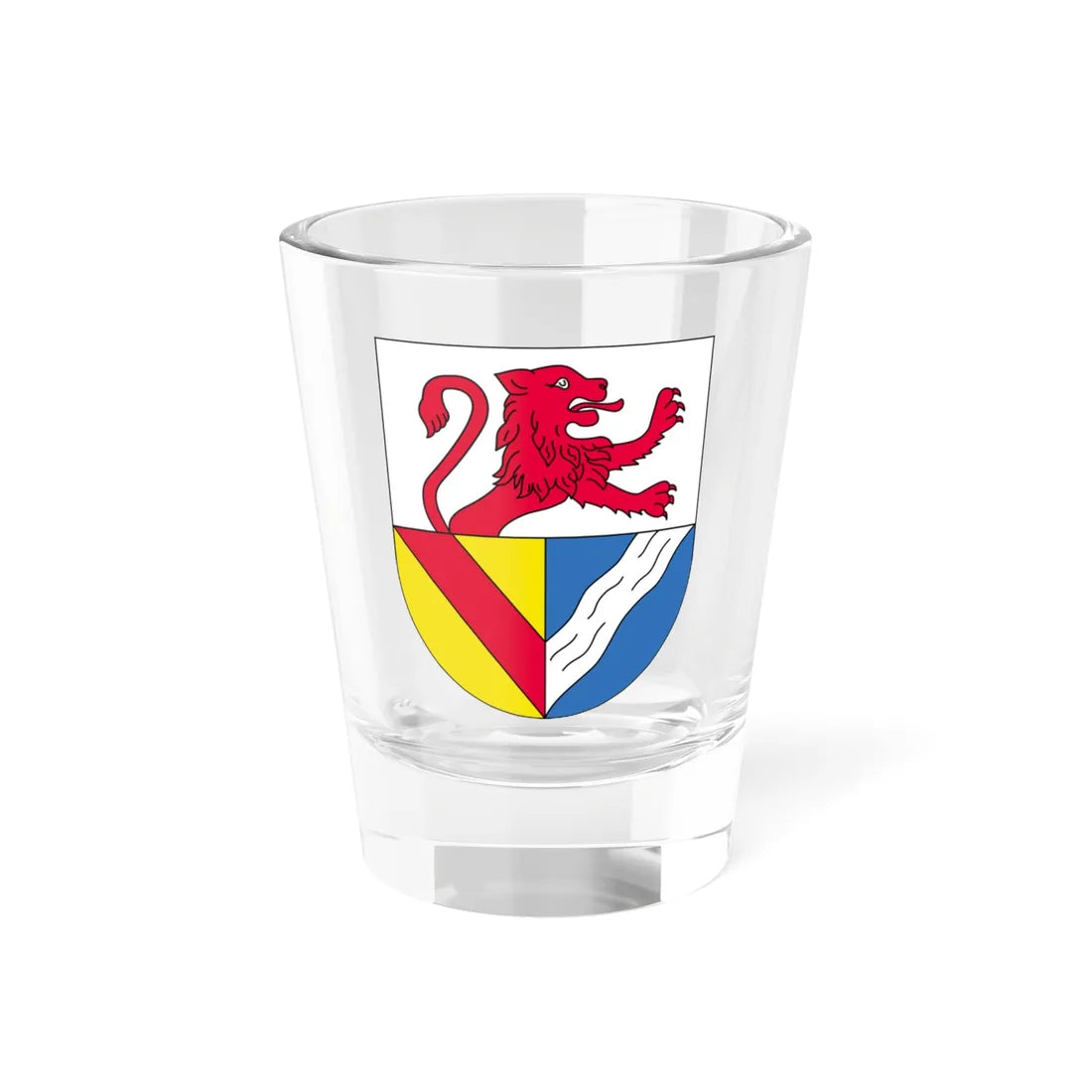 Wappen Landkreis Loerrach (Germany) (Coat of Arms) Shot Glass 1.5oz 1.5oz - Go Mug Yourself