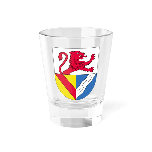 Wappen Landkreis Loerrach (Germany) (Coat of Arms) Shot Glass 1.5oz 1.5oz - Go Mug Yourself