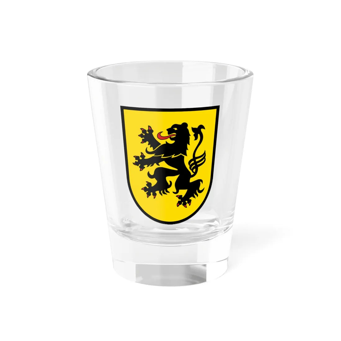 Wappen Landkreis Meissen (Germany) (Coat of Arms) Shot Glass 1.5oz 1.5oz - Go Mug Yourself