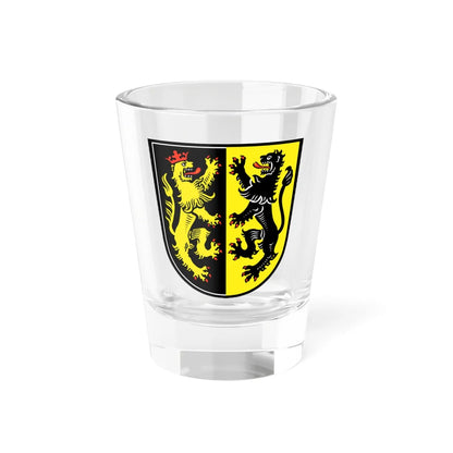 Wappen Landkreis Mühldorf am Inn (Germany) (Coat of Arms) Shot Glass 1.5oz 1.5oz - Go Mug Yourself