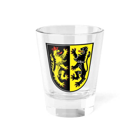 Wappen Landkreis Mühldorf am Inn (Germany) (Coat of Arms) Shot Glass 1.5oz 1.5oz - Go Mug Yourself