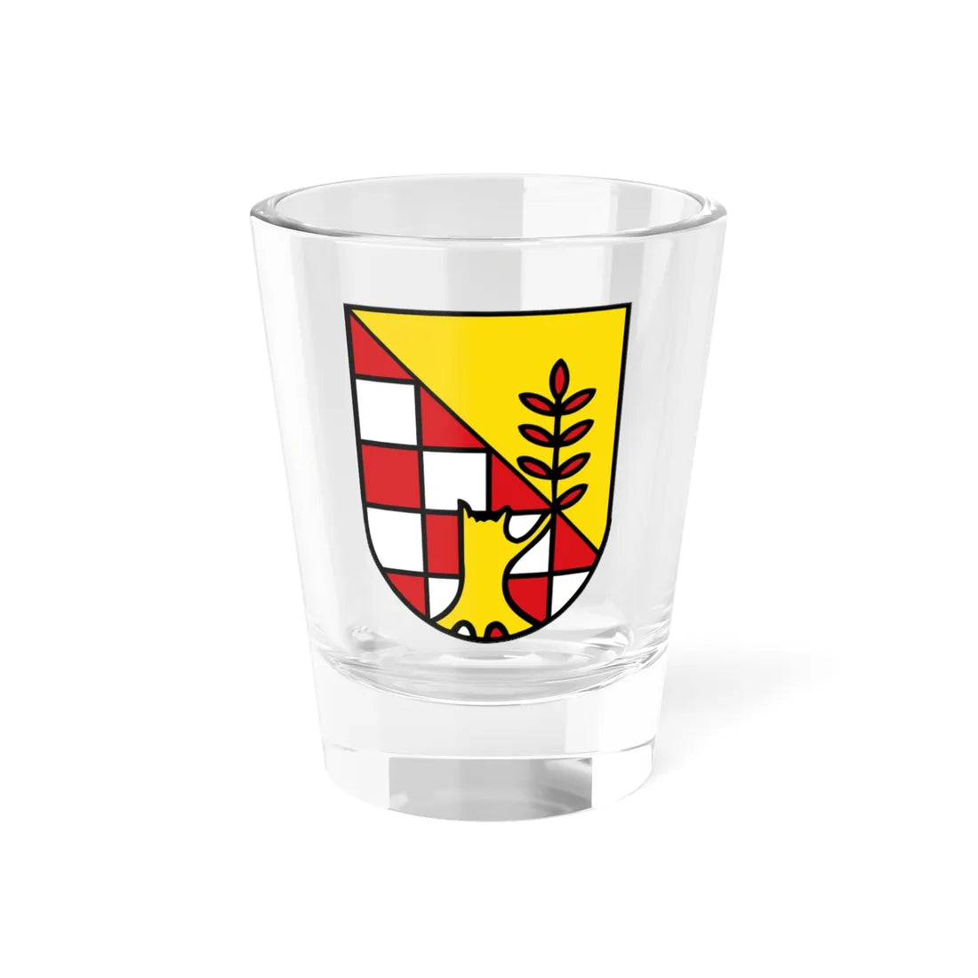 Wappen Landkreis Nordhausen (Germany) (Coat of Arms) Shot Glass 1.5oz 1.5oz - Go Mug Yourself