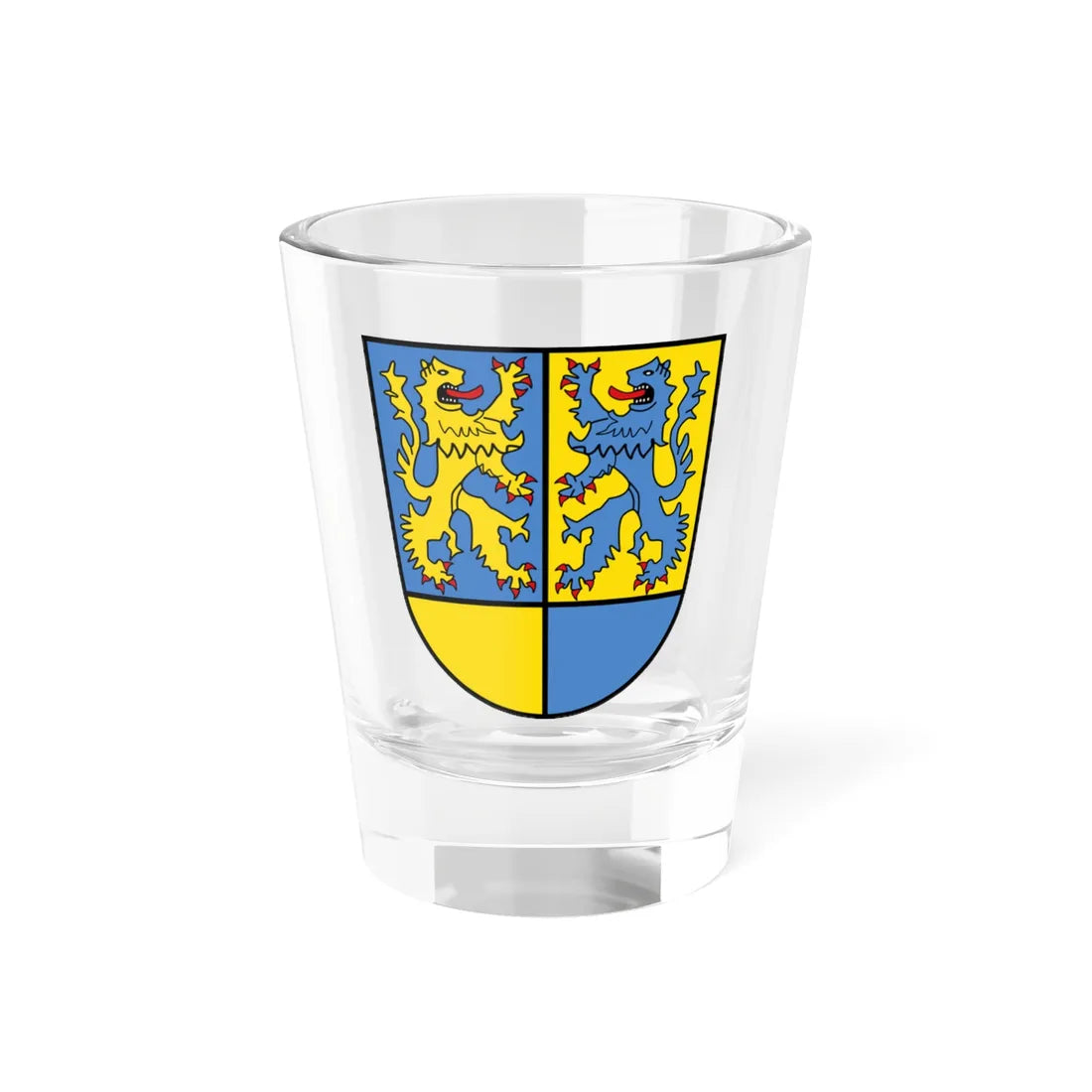 Wappen Landkreis Northeim (Germany) (Coat of Arms) Shot Glass 1.5oz 1.5oz - Go Mug Yourself