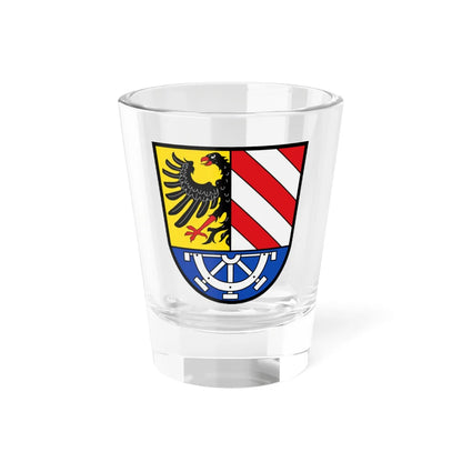 Wappen Landkreis Nürnberger Land (Germany) (Coat of Arms) Shot Glass 1.5oz 1.5oz - Go Mug Yourself
