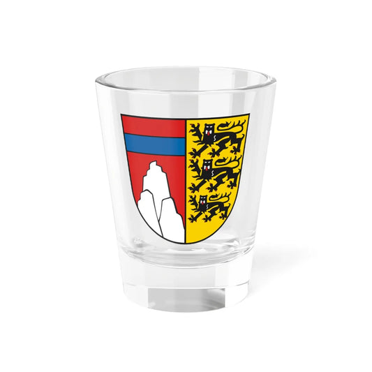 Wappen Landkreis Oberallgaeu (Germany) (Coat of Arms) Shot Glass 1.5oz 1.5oz - Go Mug Yourself