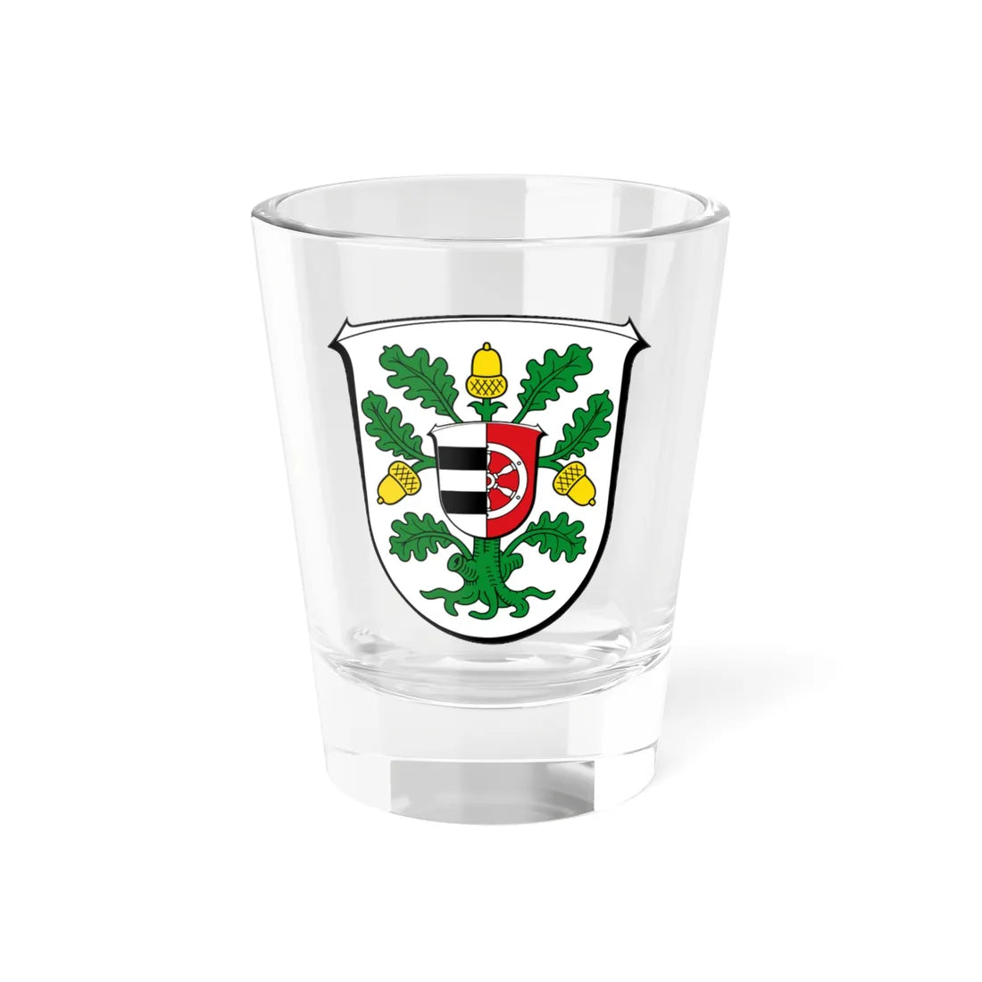 Wappen Landkreis Offenbach (Germany) (Coat of Arms) Shot Glass 1.5oz 1.5oz - Go Mug Yourself