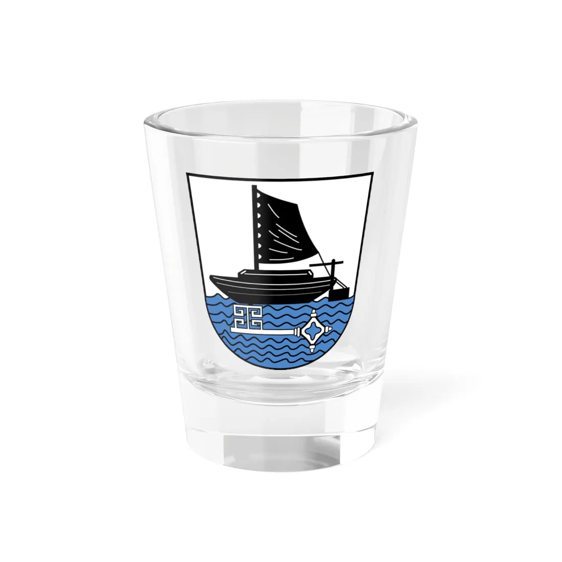 Wappen Landkreis Osterholz (Germany) (Coat of Arms) Shot Glass 1.5oz 1.5oz - Go Mug Yourself