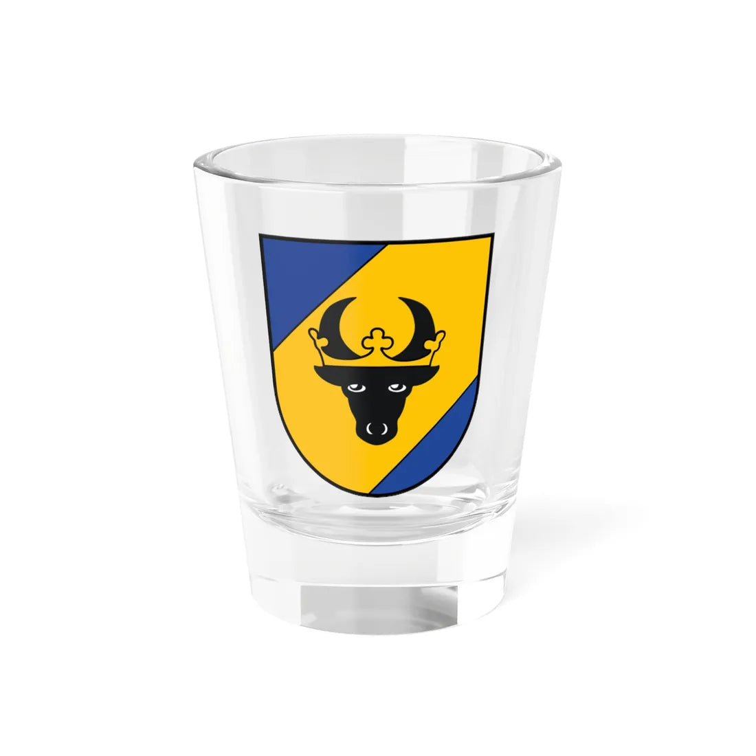 Wappen Landkreis Parchim (Germany) (Coat of Arms) Shot Glass 1.5oz 1.5oz - Go Mug Yourself
