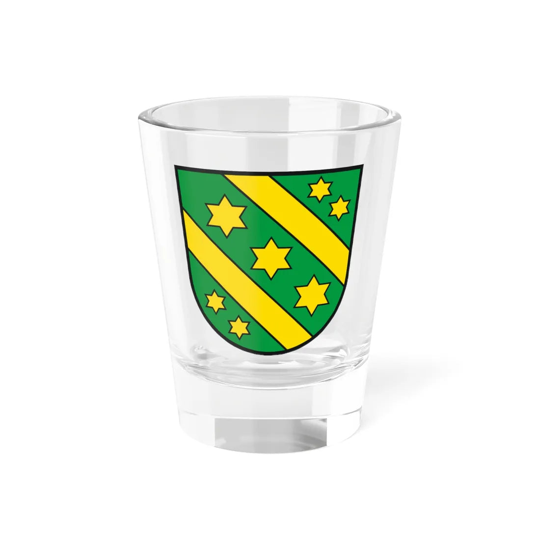 Wappen Landkreis Reutlingen (Germany) (Coat of Arms) Shot Glass 1.5oz 1.5oz - Go Mug Yourself