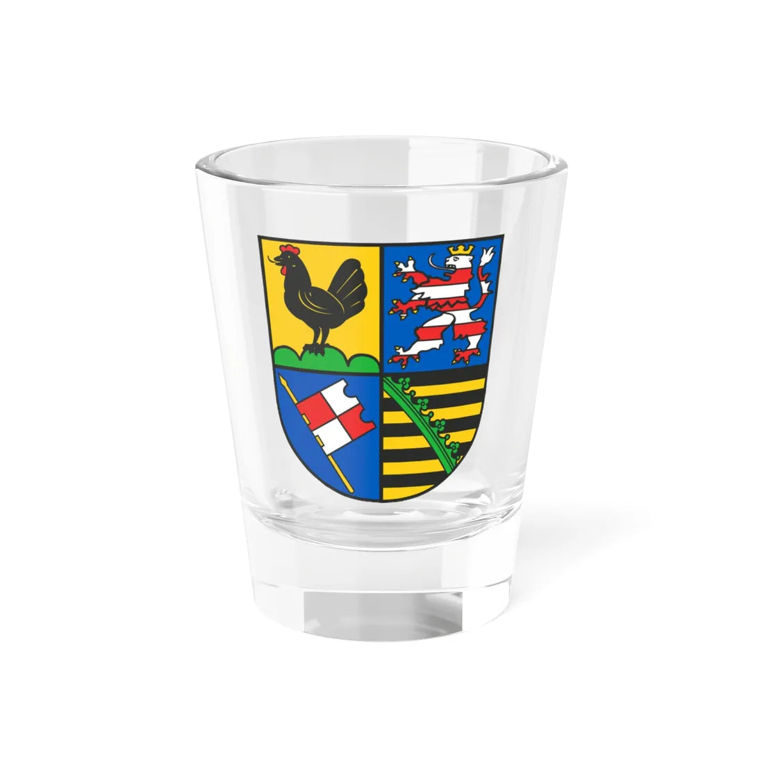 Wappen Landkreis Schmalkalden-Meiningen (Germany) (Coat of Arms) Shot Glass 1.5oz 1.5oz - Go Mug Yourself
