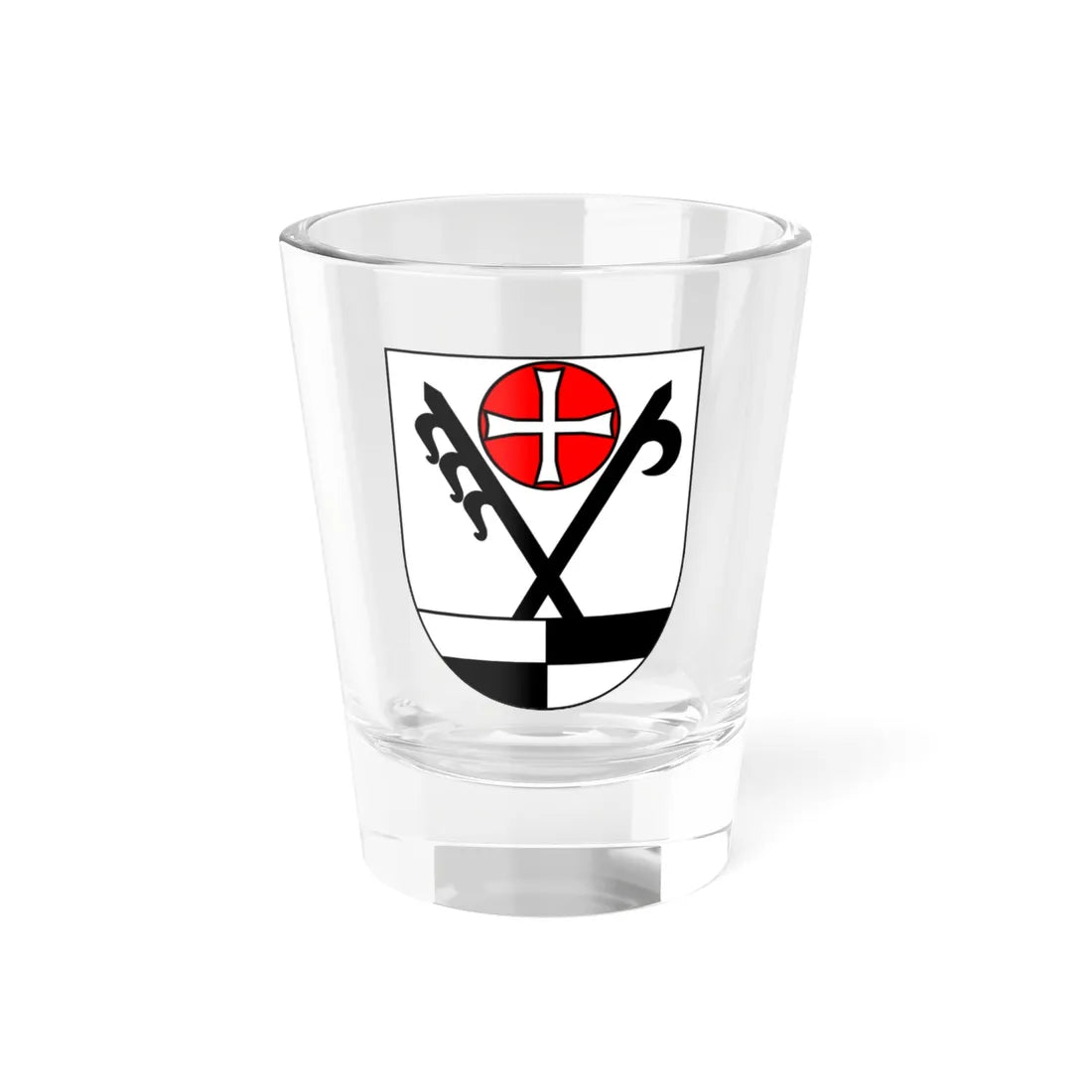 Wappen Landkreis Schwaebisch Hall (Germany) (Coat of Arms) Shot Glass 1.5oz - Go Mug Yourself