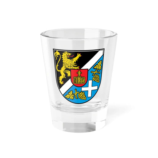 Wappen Landkreis Südliche Weinstraße (Germany) (Coat of Arms) Shot Glass 1.5oz 1.5oz - Go Mug Yourself