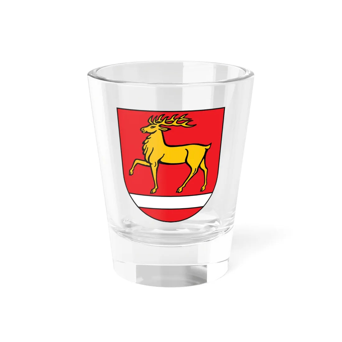 Wappen Landkreis Sigmaringen (Germany) (Coat of Arms) Shot Glass 1.5oz 1.5oz - Go Mug Yourself