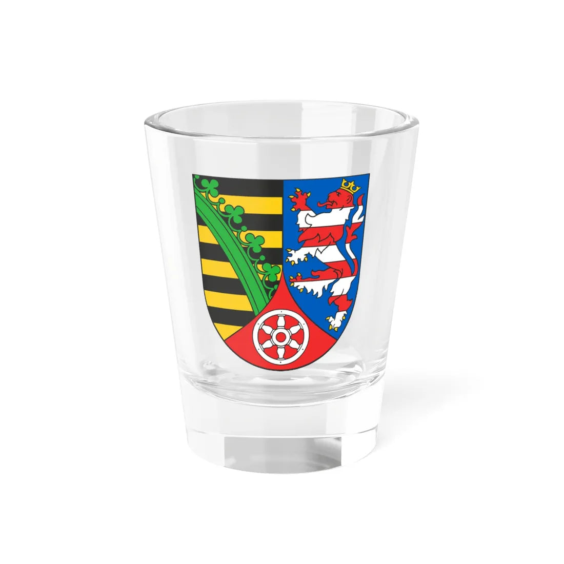 Wappen Landkreis Sömmerda (Germany) (Coat of Arms) Shot Glass 1.5oz 1.5oz - Go Mug Yourself