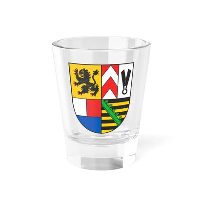 Wappen Landkreis Sonneberg (Germany) (Coat of Arms) Shot Glass 1.5oz 1.5oz - Go Mug Yourself