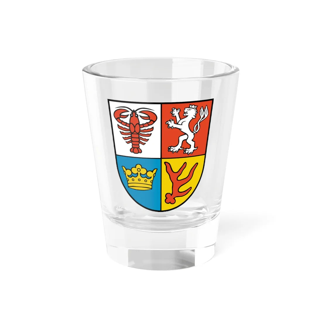Wappen Landkreis Spree-Neisse (Germany) (Coat of Arms) Shot Glass 1.5oz 1.5oz - Go Mug Yourself