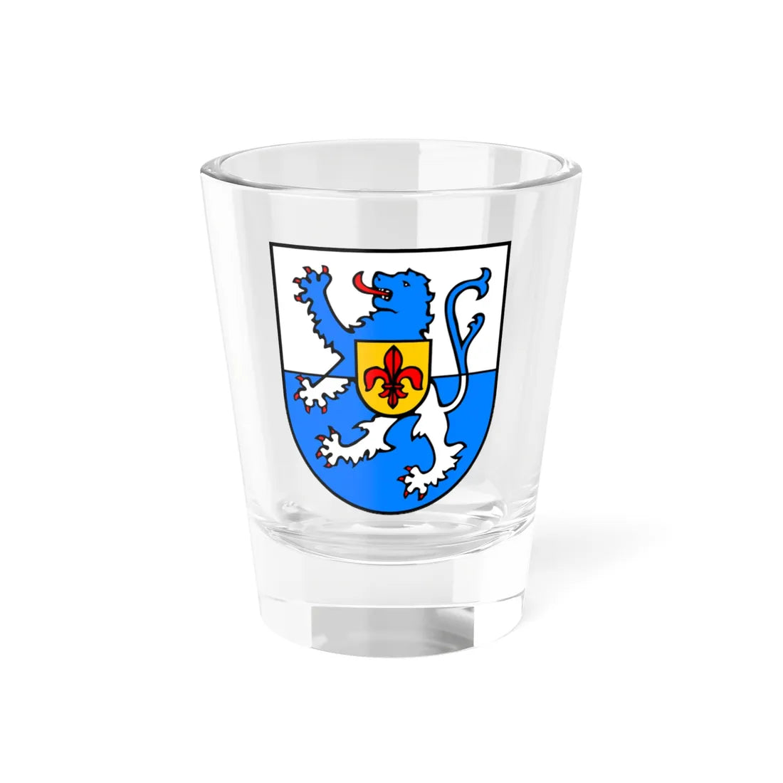 Wappen Landkreis St Wendel (Germany) (Coat of Arms) Shot Glass 1.5oz 1.5oz - Go Mug Yourself