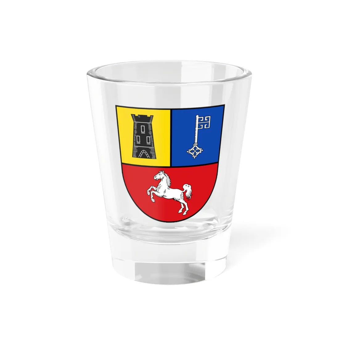 Wappen Landkreis Stade (Germany) (Coat of Arms) Shot Glass 1.5oz 1.5oz - Go Mug Yourself