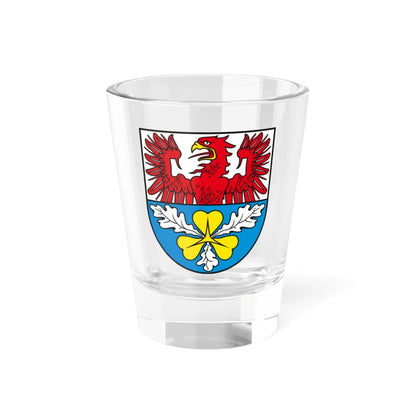 Wappen Landkreis Stendal bis 1994 (Germany) (Coat of Arms) Shot Glass 1.5oz 1.5oz - Go Mug Yourself