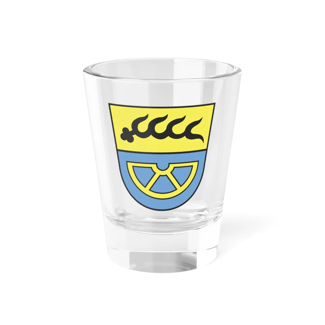 Wappen Landkreis Tuttlingen bis 1973 (Germany) (Coat of Arms) Shot Glass 1.5oz 1.5oz - Go Mug Yourself
